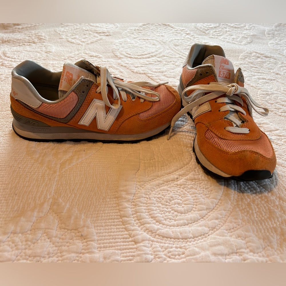 New balance Classic 574, Orange, Size 8.5
